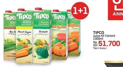 Promo Harga Tipco Juice All Variants 1000 ml - LotteMart