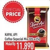 Promo Harga Kapal Api Kopi Bubuk Special Mix per 10 sachet 25 gr - Hypermart