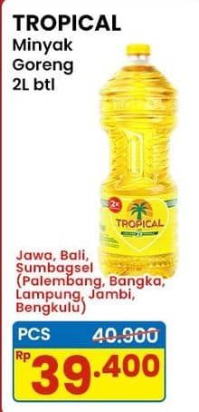 Promo Harga Tropical Minyak Goreng 2000 ml - Indomaret