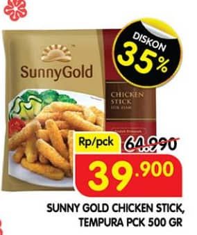 Promo Harga Sunny Gold Chicken Stick/Tempura  - Superindo