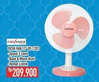 Promo Harga Advance DF-1201 Desk Fan  - Hypermart