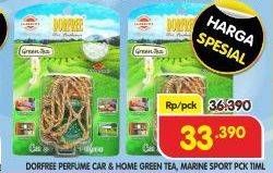Promo Harga DORFREE Pengharum Mobil Green Tea, Marine Sport 11 ml - Superindo