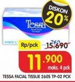 Promo Harga TESSA Facial Tissue TP02 260 pcs - Superindo