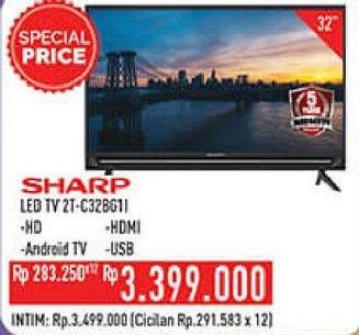 Promo Harga SHARP 2T-C32BG1 | LED TV 32 inch  - Hypermart