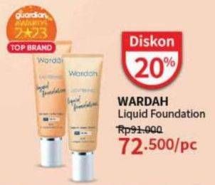 Promo Harga Wardah Lightening Liquid Foundation 25 ml - Guardian