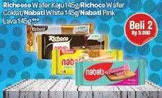 Promo Harga Nabati Richeese Wafer/Richoco Wafer Coklat/ Putih/Pink Lava  - Carrefour