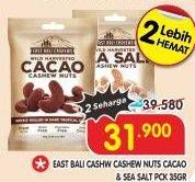 Promo Harga EAST BALI CASHEW Snack Kacang Cacao, Sea Salt 35 gr - Superindo