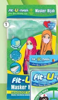 Promo Harga FIT-U-MASK Masker Hijab BFE UM388 5 pcs - Guardian