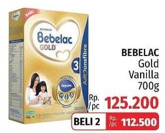 Promo Harga BEBELAC 3 Gold Susu Pertumbuhan Vanila 700 gr - LotteMart