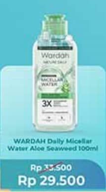 Promo Harga Wardah Natural Daily Seaweed Micellar Water 100 ml - Indomaret