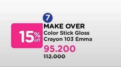 Promo Harga Make Over Color Stick Gloss Crayon 103 Emma  - Watsons