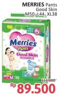 Promo Harga Merries Pants Good Skin L44, M50, XL38 38 pcs - Alfamidi