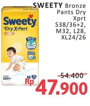 Promo Harga Sweety Bronze Pants Dry X-Pert S36+2, M32, L28, XXL24, XL26 24 pcs - Alfamidi