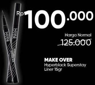 Promo Harga MAKE OVER Hyperblack Superstay Liner 15 gr - Guardian