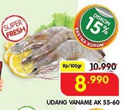 Promo Harga Udang Vanamae AK55-60 100 gr - Superindo