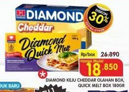 Promo Harga Diamond Keju Cheddar/Diamond Cheese Quick Melt   - Superindo