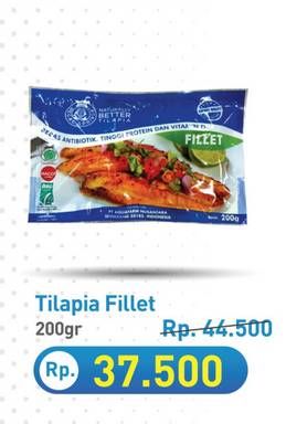 Promo Harga Ikan Nila Tilapia Fillet 200 gr - Hypermart