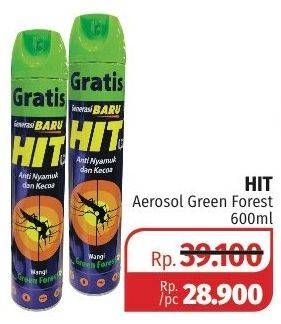 Promo Harga HIT Aerosol Green Forest 600 ml - Lotte Grosir