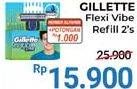 Promo Harga Gillette Flexi Vibe 3 pcs - Alfamidi