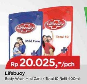 Promo Harga Lifebuoy Body Wash Mild Care, Total 10 400 ml - TIP TOP