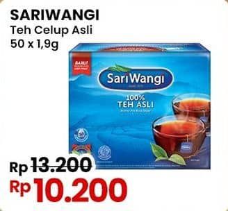 Promo Harga Sariwangi Teh Asli 92 gr - Indomaret