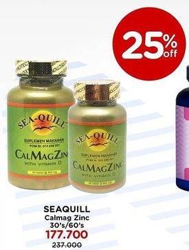 Promo Harga Sea Quill Calcium Magnesium Zinc 60 pcs - Watsons