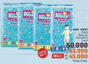 Promo Harga Baby Happy Body Fit Pants M34, L30, XL26, XXL24  - LotteMart