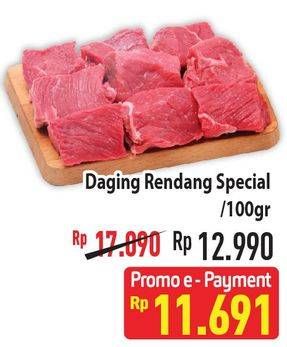 Promo Harga Daging Rendang Sapi Spesial per 100 gr - Hypermart