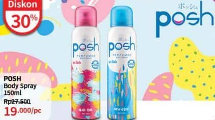 Promo Harga Posh Perfumed Body Spray 150 ml - Guardian