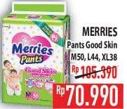 Promo Harga Merries Pants Good Skin L44, XL38, M50 38 pcs - Hypermart