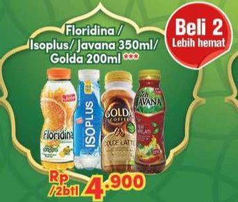 Promo Harga Floridina / Isoplus / Javana / Golda Minuman  - Carrefour