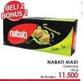 Promo Harga NABATI Maxi Green Tea 145 gr - LotteMart