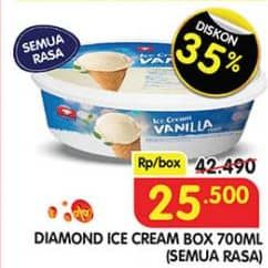 Promo Harga Diamond Ice Cream All Variants 700 ml - Superindo