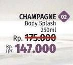 Promo Harga CHAMPAGNE Body Splash 250 ml - LotteMart