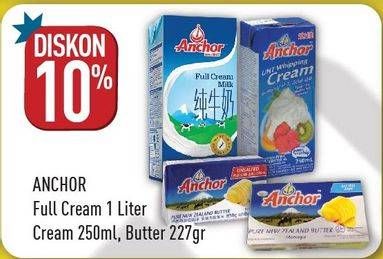 Promo Harga ANCHOR Milk/Whipping Cream/Butter  - Hypermart