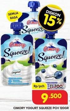 Promo Harga Cimory Squeeze Yogurt All Variants 120 gr - Superindo