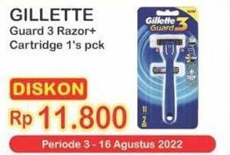 Promo Harga Gillette Guard 3 2 pcs - Indomaret