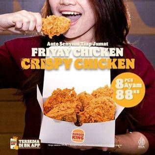 Promo Harga Friyay Chicken Crispy Chicken  - Burger King