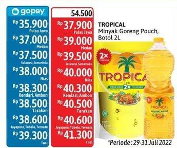 Promo Harga Tropical Minyak Goreng 2000 ml - Alfamidi