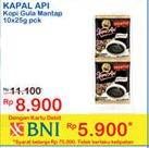 Promo Harga Kapal Api Kopi Mantap + Gula per 10 sachet 25 gr - Indomaret