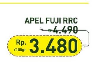 Promo Harga Apel Fuji RRC per 100 gr - Hypermart