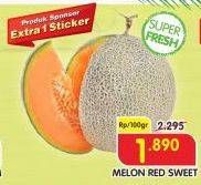 Promo Harga Melon Red Sweet per 100 gr - Superindo