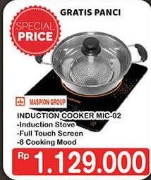 Promo Harga MASPION Induction Cooker MIC 02  - Hypermart