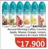 Promo Harga BAYFRESH Air Freshener Morning Coffee, Country Apple, Mawar, Orange, Lemon, Strawberry Cream 320 ml - Alfamidi