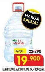 Promo Harga Le Minerale Air Mineral 15000 ml - Superindo