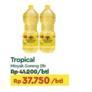 Promo Harga Tropical Minyak Goreng 2000 ml - TIP TOP