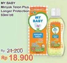 Promo Harga MY BABY Minyak Telon Plus Longer Protection 60 ml - Indomaret