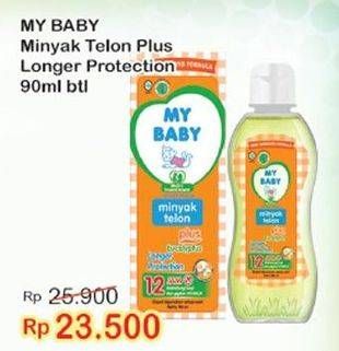 Promo Harga MY BABY Minyak Telon Plus Longer Protection 90 ml - Indomaret