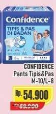 Promo Harga Confidence Adult Pants Tipis & Pas Di Badan L8, M10 8 pcs - Alfamart