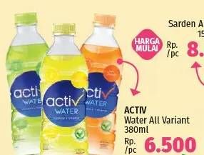 Promo Harga ACTIV WATER Minuman Isotonik + Multivitamin All Variants 380 ml - LotteMart